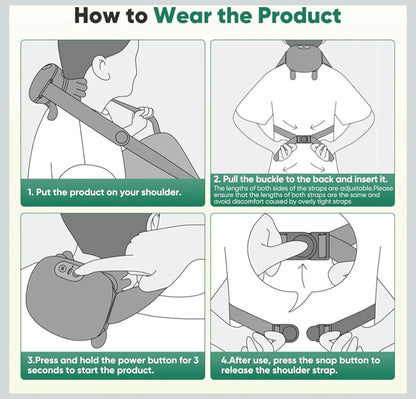 Wireless Portable Shiatsu Neck and Back Massager