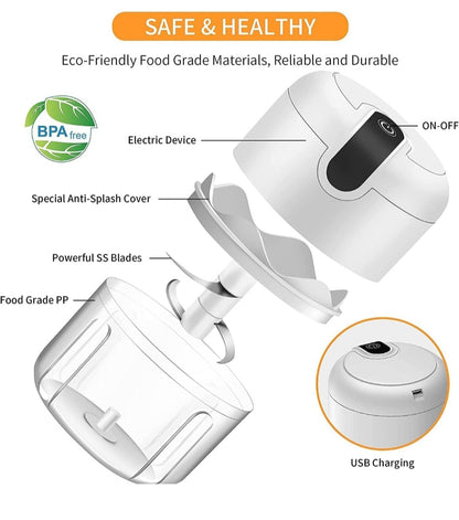 Elite Rechargeable Mini Electric Chopper