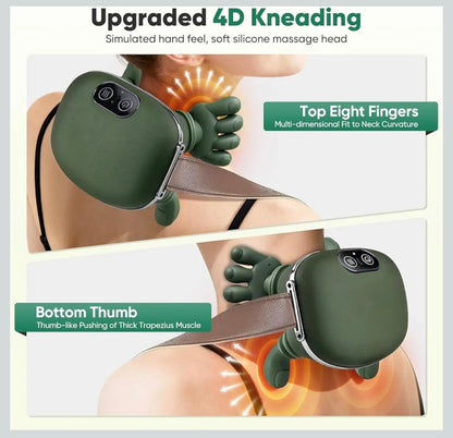 Wireless Portable Shiatsu Neck and Back Massager