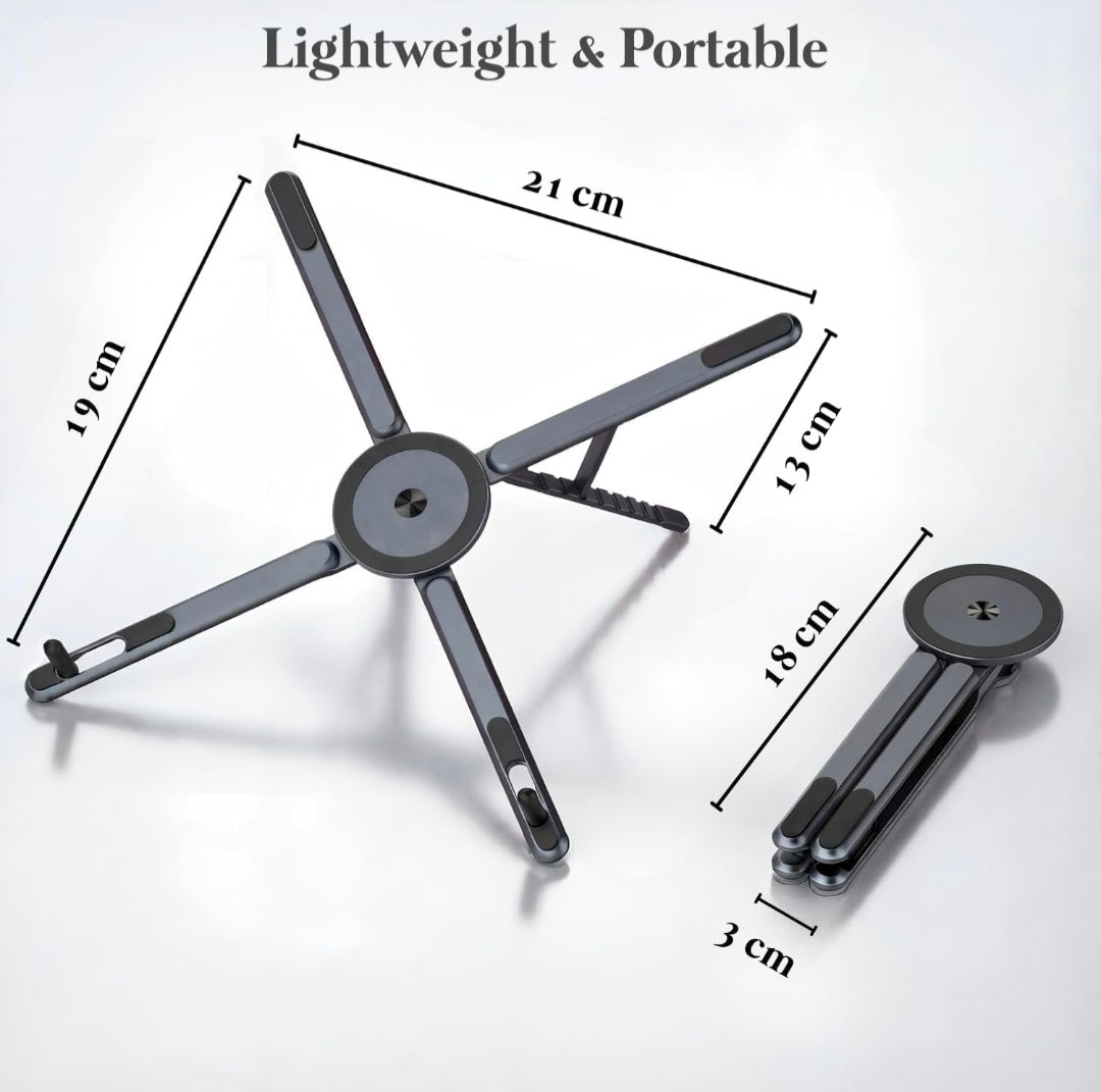 3-in-1 Adjustable Laptop Stand with MagSafe Phone Holder