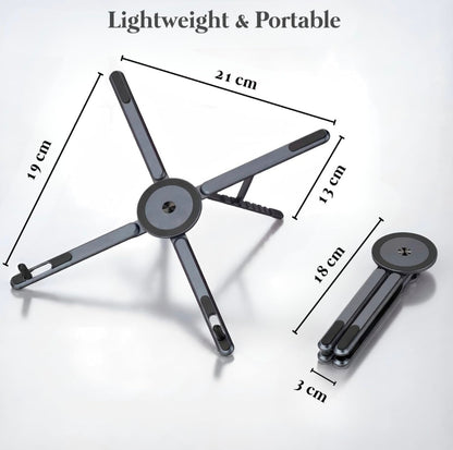 3-in-1 Adjustable Laptop Stand with MagSafe Phone Holder