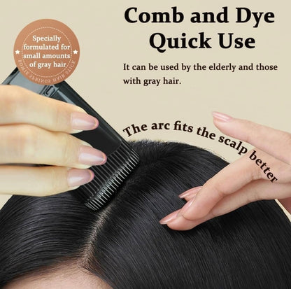 New Hair Color Comb Stick | Instant Grey Hair Coverage for Men & Women | Waterproof & Sweat-Proof Temporary Hair Dye Stick