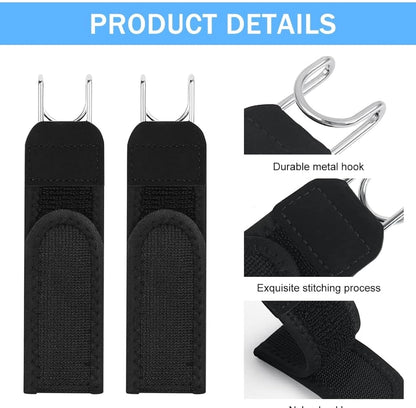 Buckleless Belt Hook Tactical Metal Hook Elastic Belt Unisex Buckle-Less Invisible Waist Belts for Work & Edc