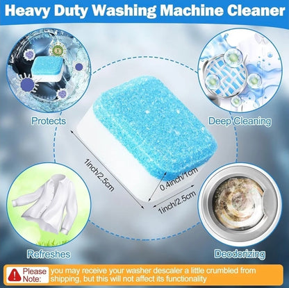 Washing Machine Cleaner Tablets, Solid Washer Deep Cleaning Tablet (Pack Of 50)