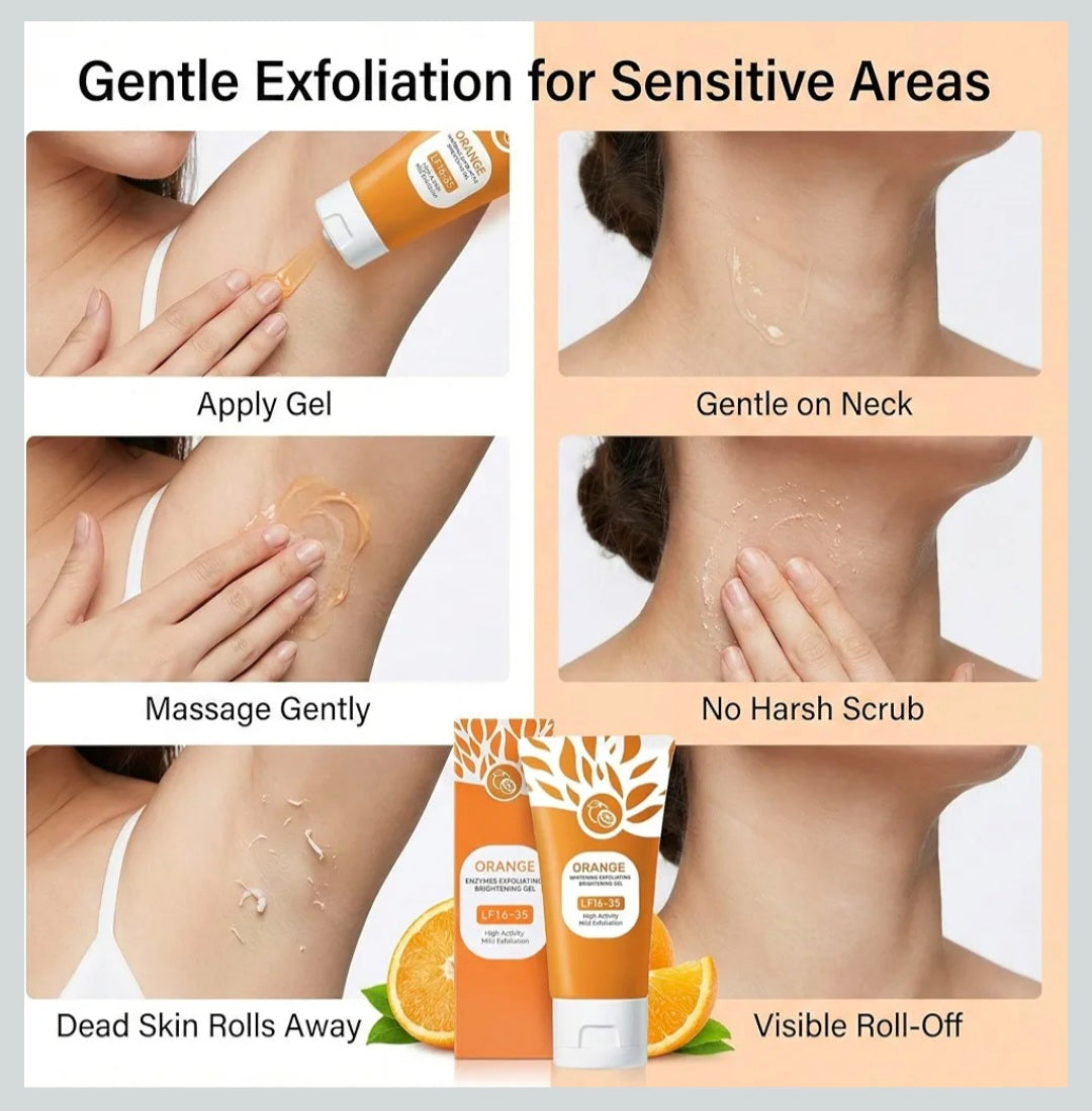 Orange Enzymes Exfoliating Gel | Orange Exfoliating Gel for Face & Body