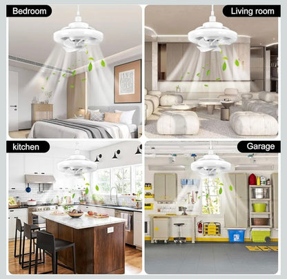 LED Ceiling Fan Light for Bedroom Kids' Room Home, Office, Cabin & Kitchen