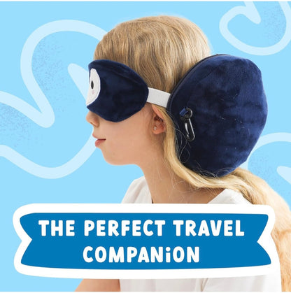 2 in 1 Cute Travel Pillow With Eye Mask Set