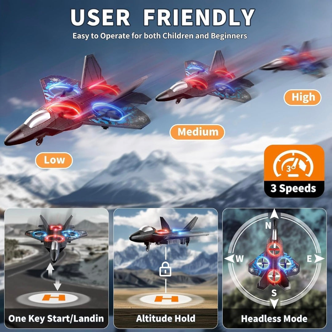 Remote Control Airplane with Camera for Kids
