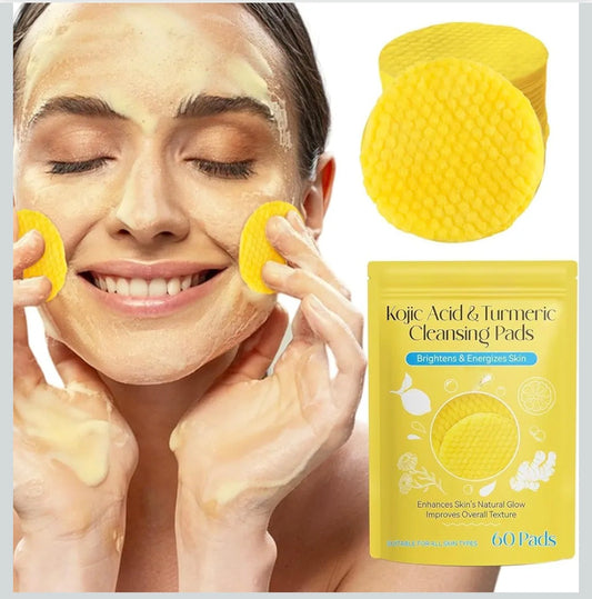 Kojic Acid and Turmeric Cleansing Pads for Dark Spots