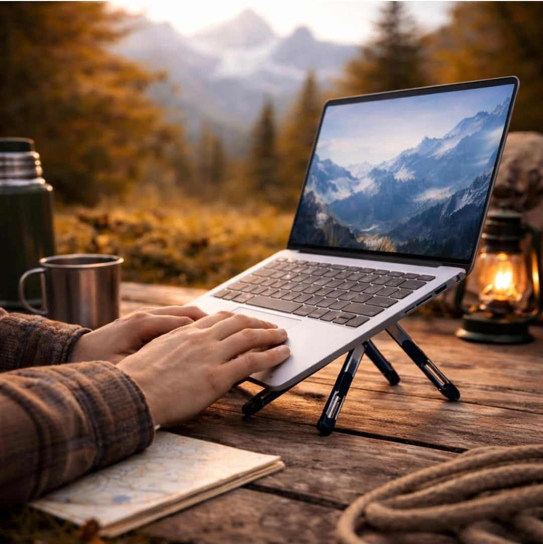 3-in-1 Adjustable Laptop Stand with MagSafe Phone Holder