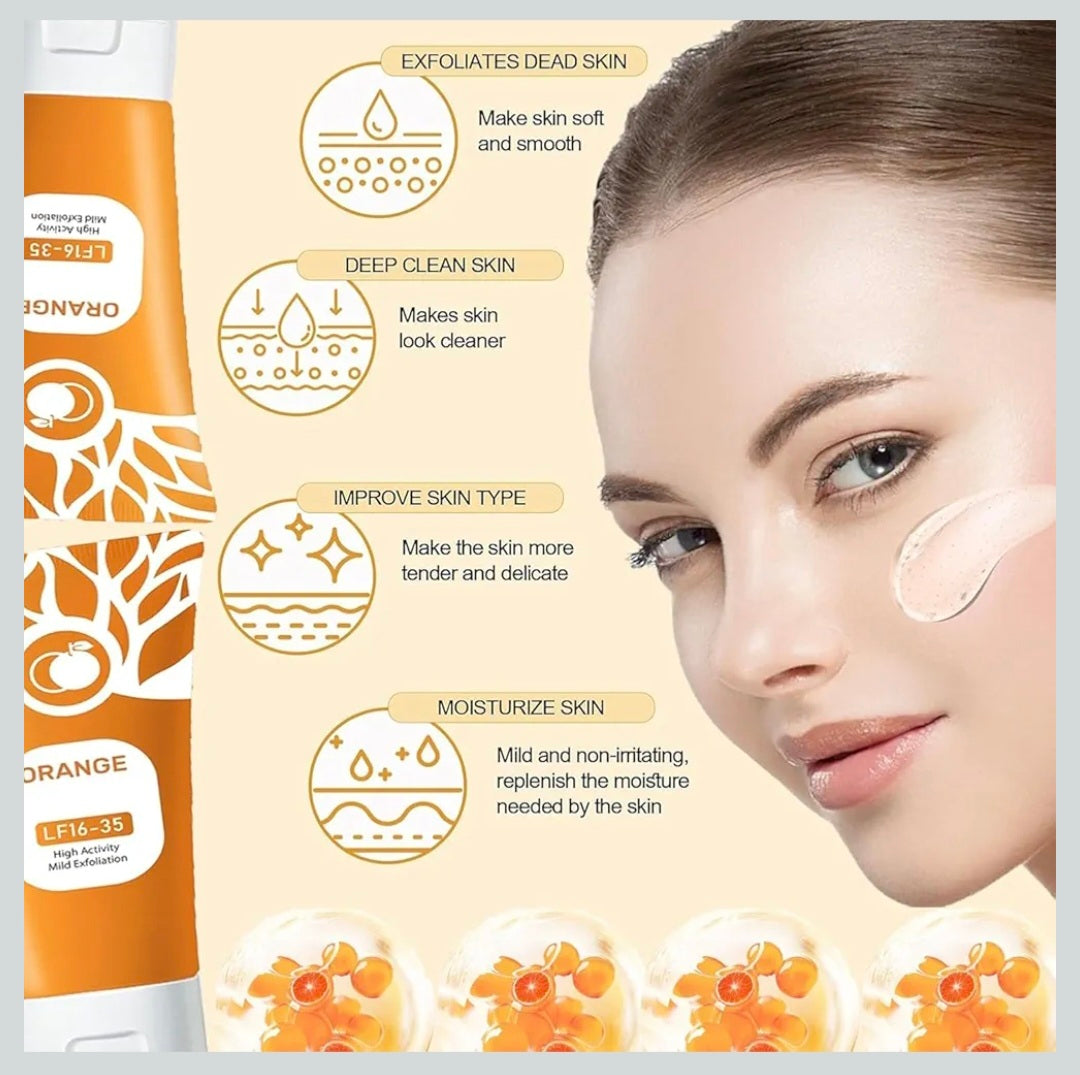 Orange Enzymes Exfoliating Gel | Orange Exfoliating Gel for Face & Body