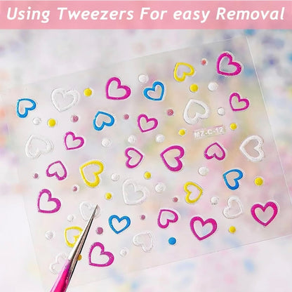 Mini Flower Nail Art colorful Stickers (30 Sheets)