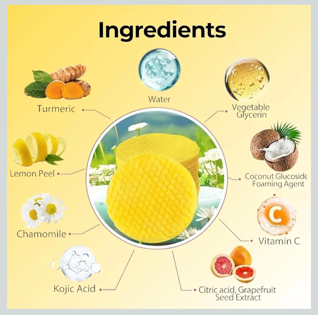 Kojic Acid and Turmeric Cleansing Pads for Dark Spots