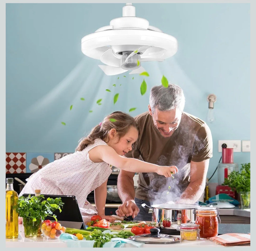 LED Ceiling Fan Light for Bedroom Kids' Room Home, Office, Cabin & Kitchen