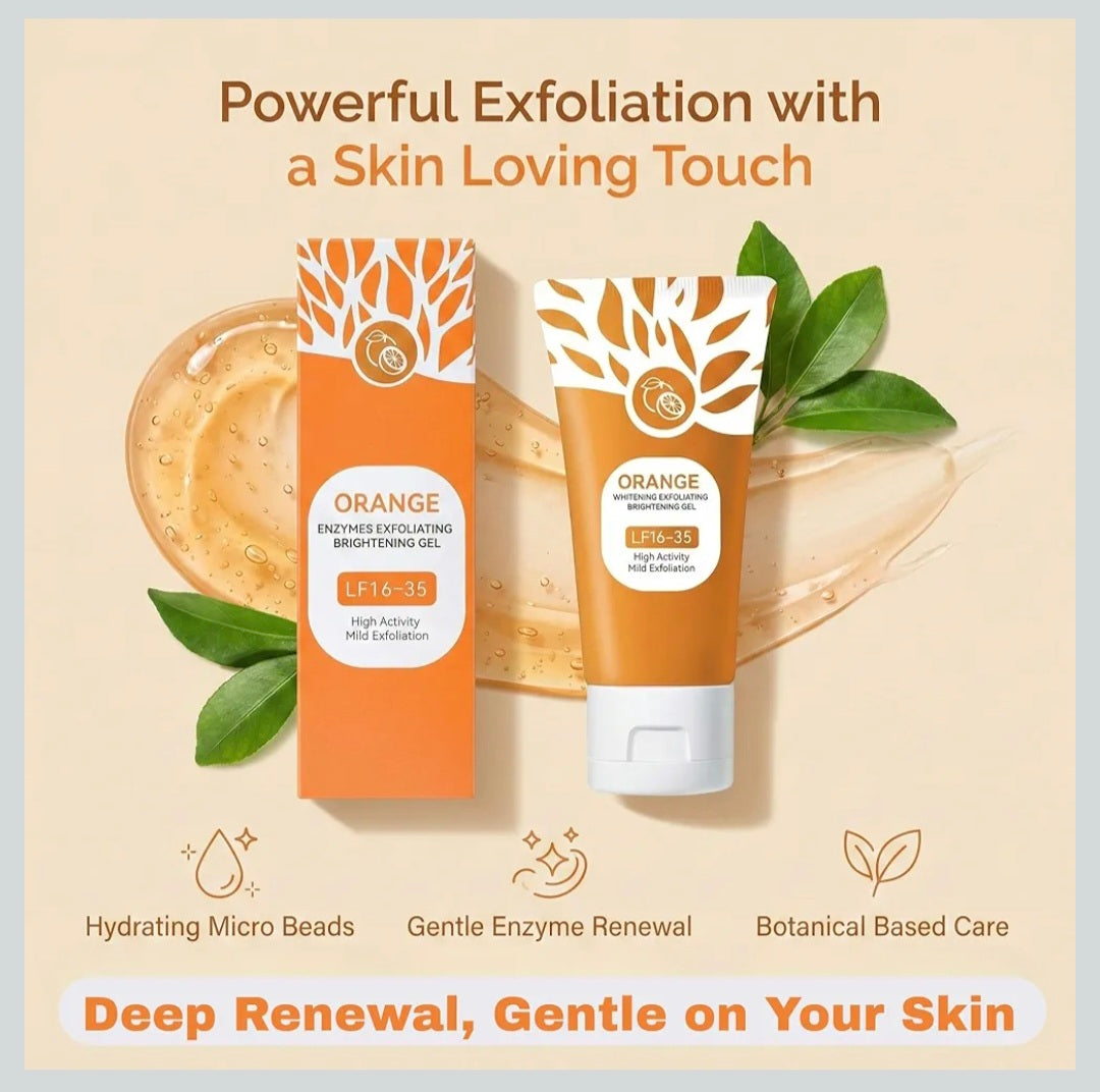 Orange Enzymes Exfoliating Gel | Orange Exfoliating Gel for Face & Body