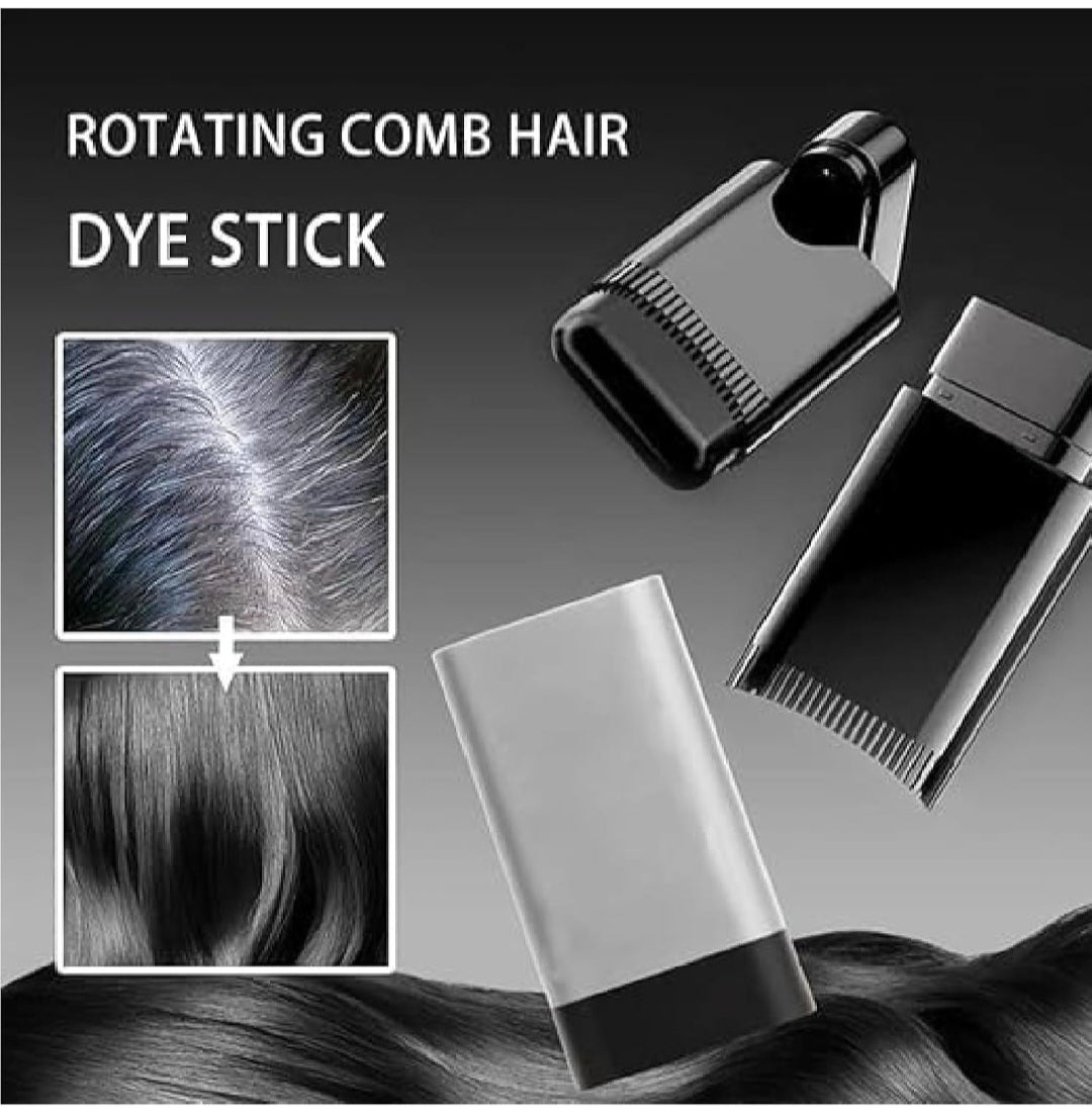 New Hair Color Comb Stick | Instant Grey Hair Coverage for Men & Women | Waterproof & Sweat-Proof Temporary Hair Dye Stick