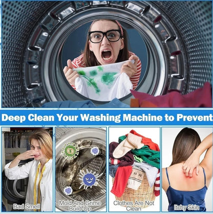 Washing Machine Cleaner Tablets, Solid Washer Deep Cleaning Tablet (Pack Of 50)