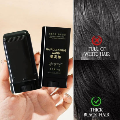 New Hair Color Comb Stick | Instant Grey Hair Coverage for Men & Women | Waterproof & Sweat-Proof Temporary Hair Dye Stick