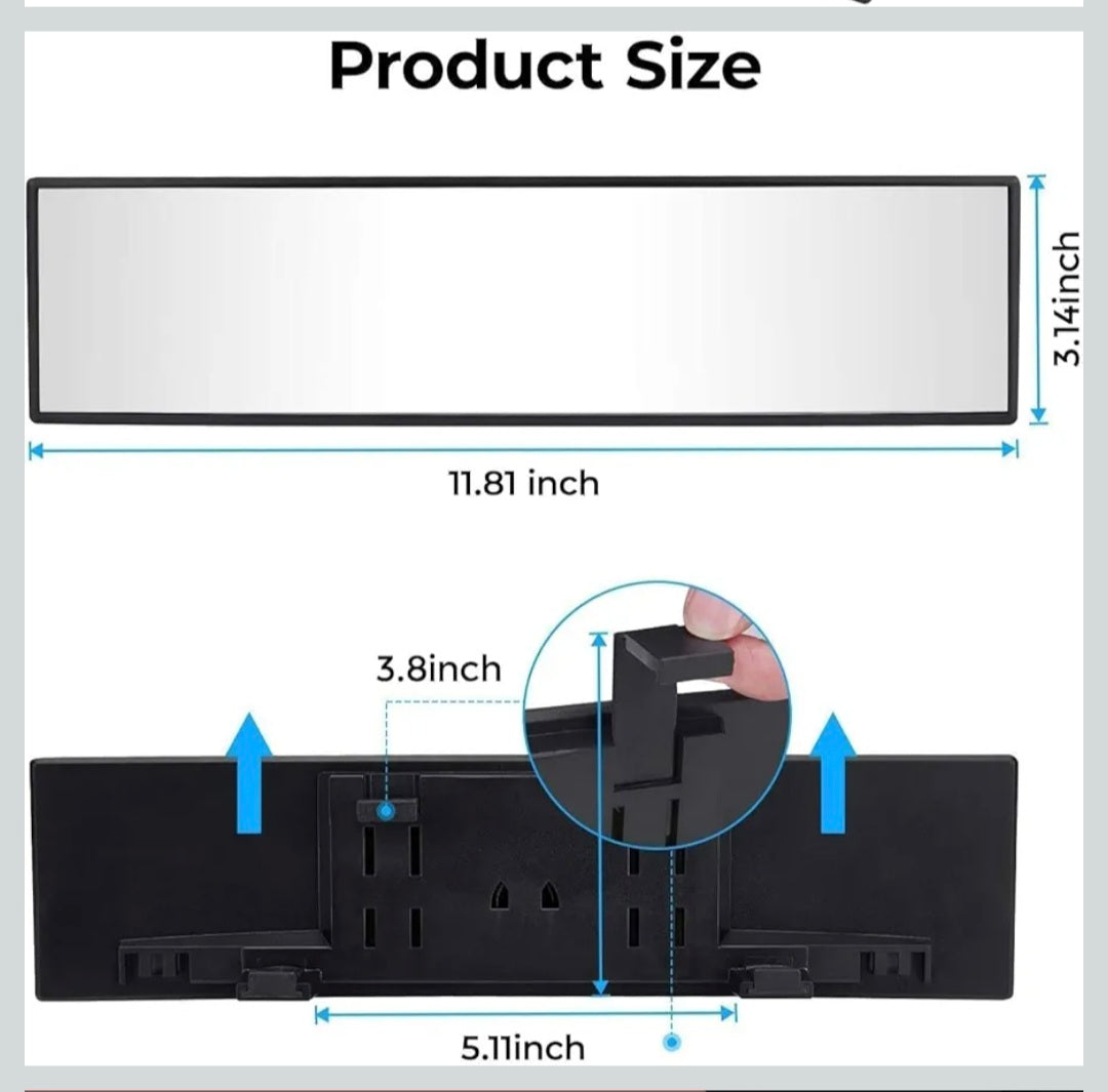 Wide Rear View Mirror for Car Blind Spot