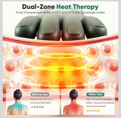 Wireless Portable Shiatsu Neck and Back Massager