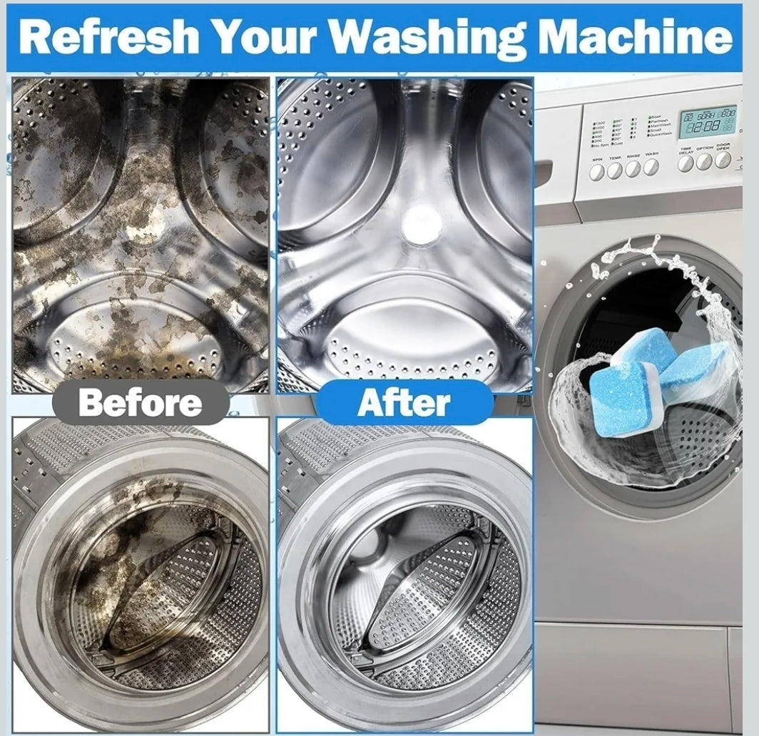 Washing Machine Cleaner Tablets, Solid Washer Deep Cleaning Tablet (Pack Of 50)