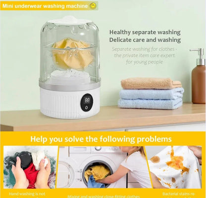 Mini Washing Machine (1L) – Compact, Powerful & Travel-Friendly!