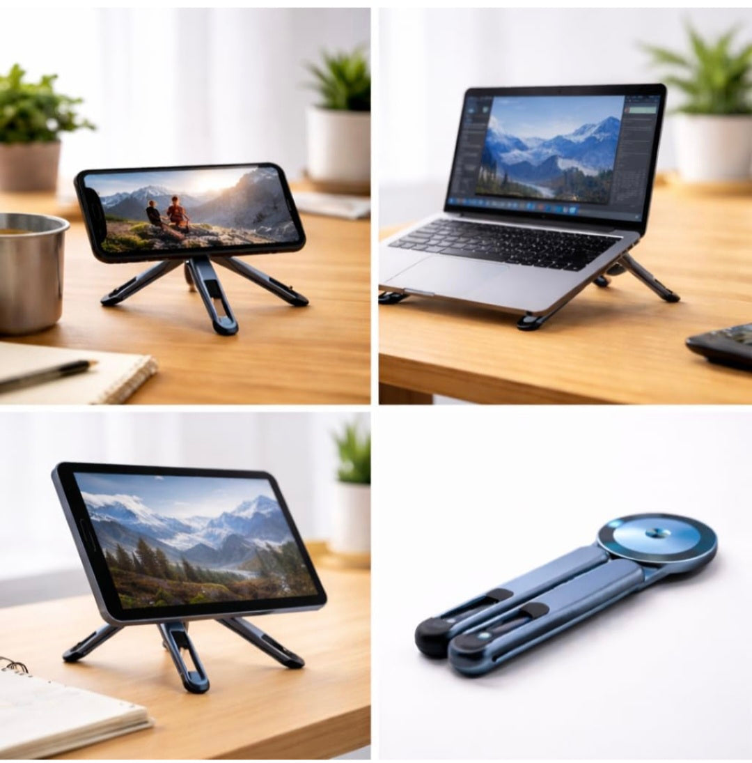 3-in-1 Adjustable Laptop Stand with MagSafe Phone Holder